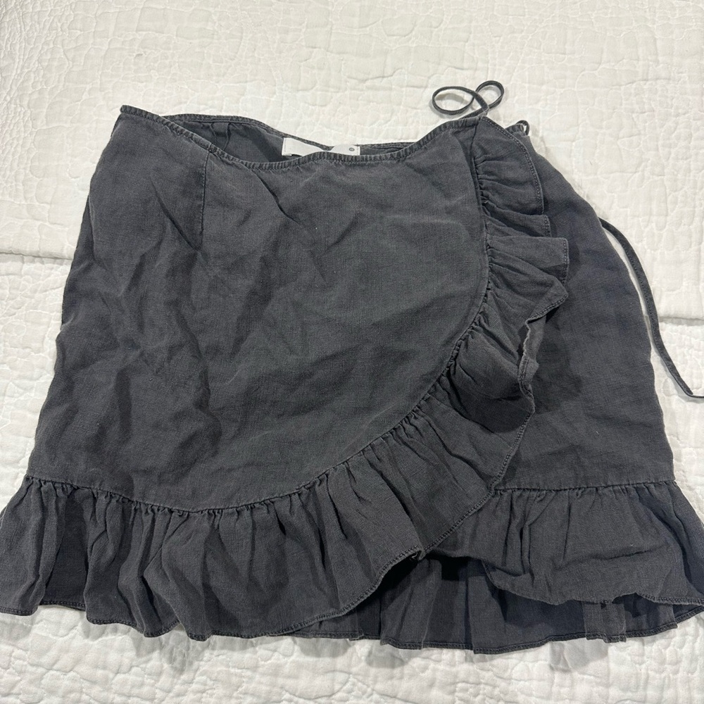 Anthropologie Gray Asymmetrical Skirt